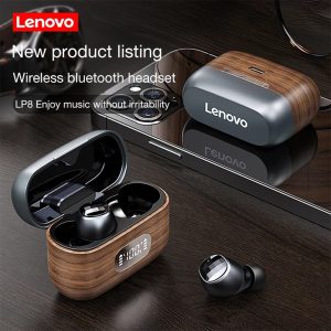 Lenovo-LP8-TWS-Bluetooth-5-0-Wireless-Earphone-LED-Display-Dual-Mode-Gaming-Music-Wooden-Earbuds (1)